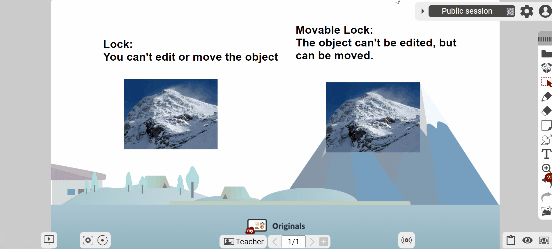 Move the objects