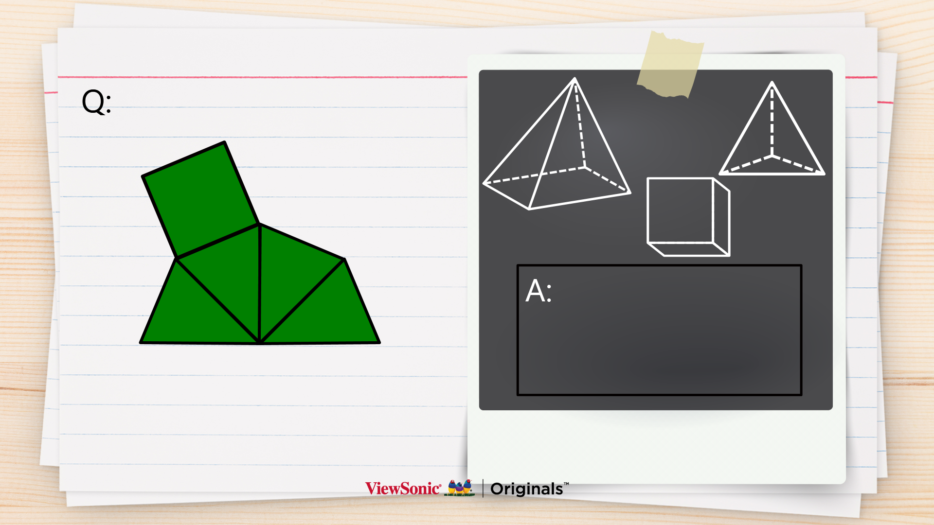 3D Shape Nets Activity 4th, 5th, 6th Grade Cutout 3D Shapes Craft